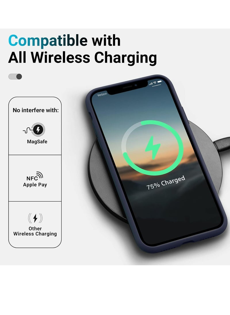 MIGOFAST Shockproof Designed for iPhone 11 Pro Case Soft Anti-Scratch Microfiber Lining with Liquid Silicone Phone Case Drop Protection 5.8 inch Slim Thin Cover - Image 4