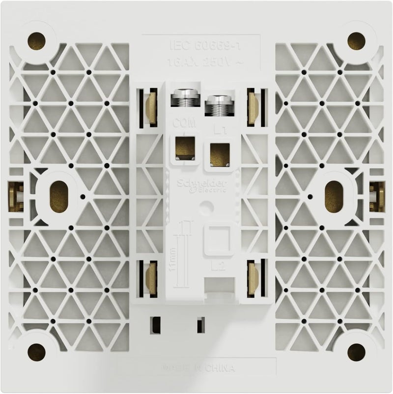 Schneider مفتاح Schneider Electric Avataron C مع محدد فلوري E8731L1F_WG، 1 عصابة، 16Ax، ذهبي نبيذي، 250 فولت، اتجاه واحد - Image 5