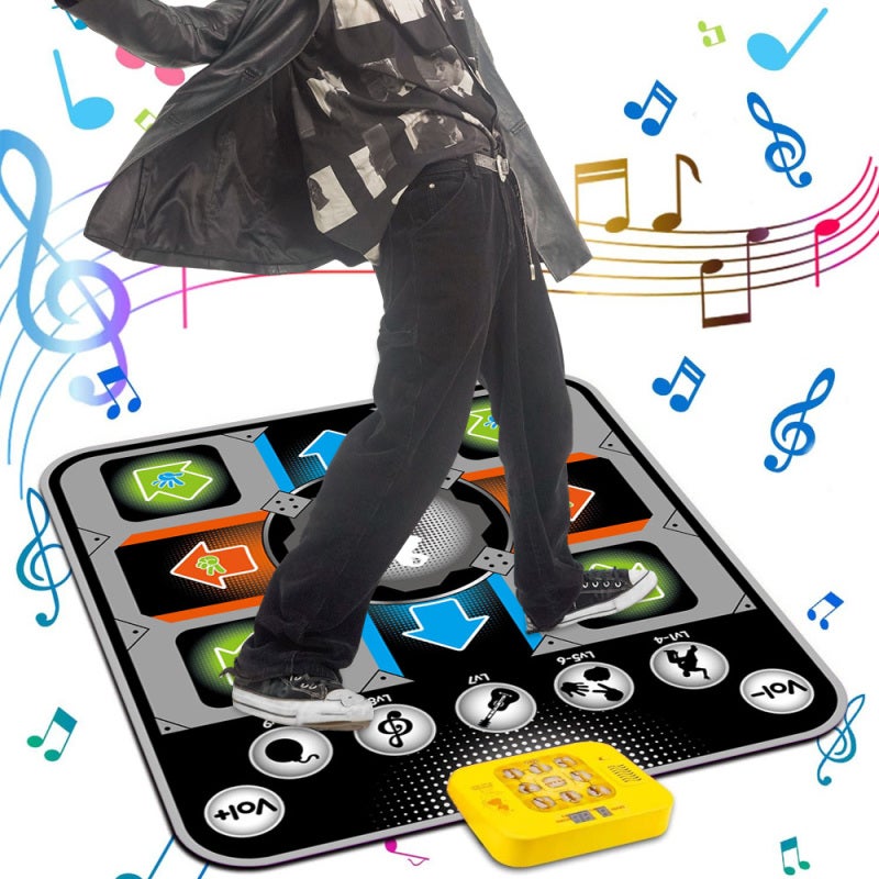 Dance Mat: 5 Upgraded Game Modes 9 Difficulty Levels - Dual Player Mode Double Anti-Slip Design for Family Indoor Outdoor Parties All Ages - Image 4