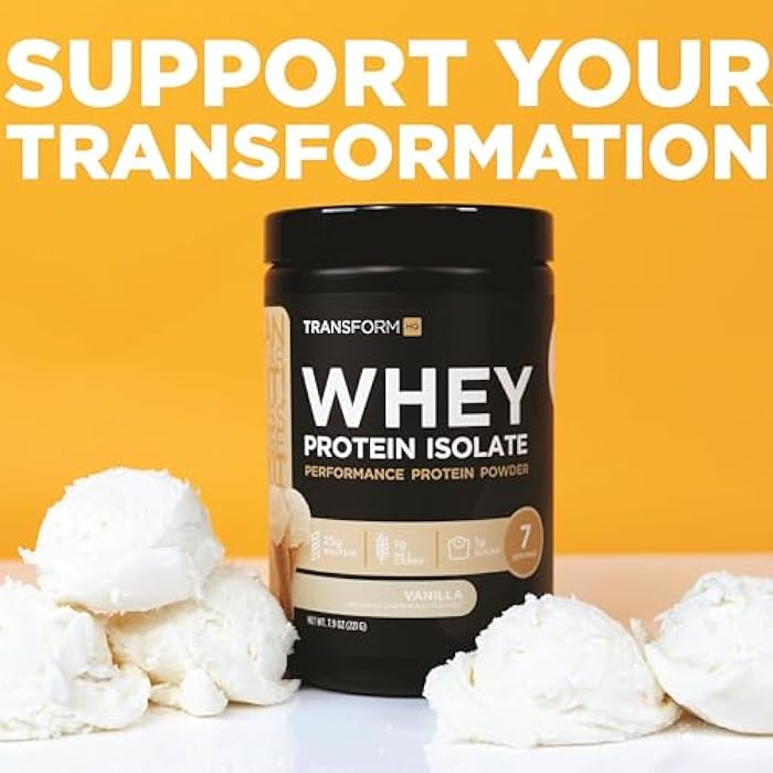 TransformHQ Whey Protein Isolate (WPI) Vanilla Creme Brulee Flavored 7 Servings - Preformance Protein Powder - Image 5