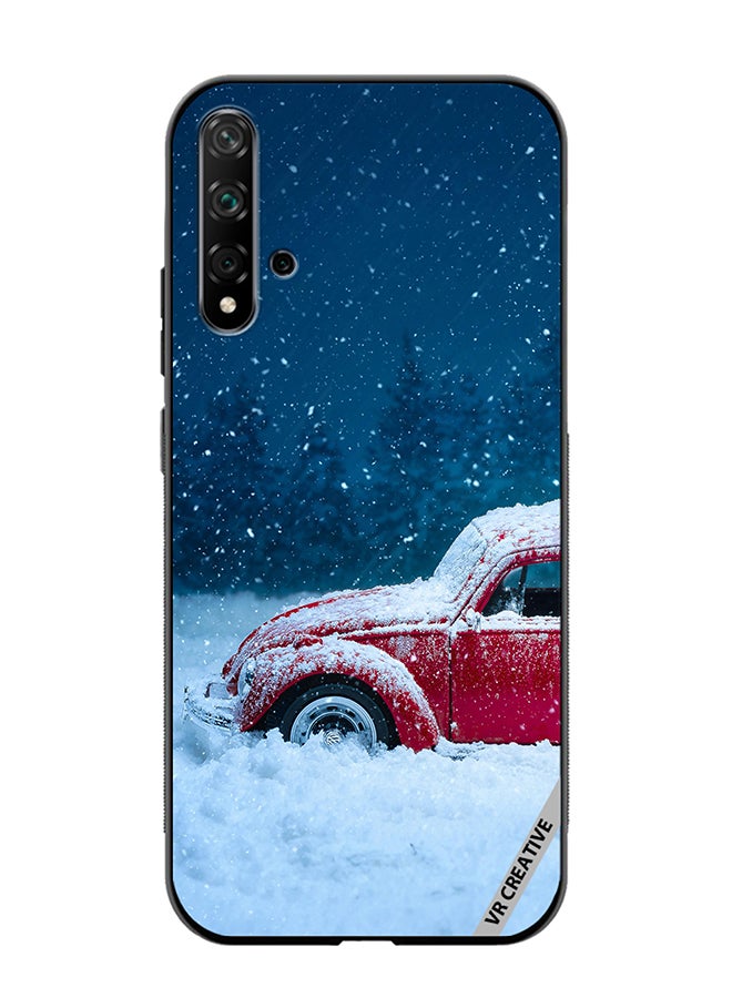 VR CREATIVE Protective Case Cover For Huawei Nova 5T Christmas Car Design Multicolour - Image 1