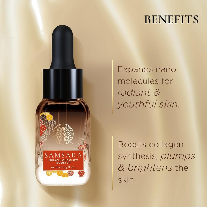 Forest Essentials Samsara Miraculous Glow Booster AntiAgeing Day Serum Plumps Lifts skin for a Radiant Youthful Glow Innovative Nanotechnology Fermented Herbs Clinically Proven Results - Image 5