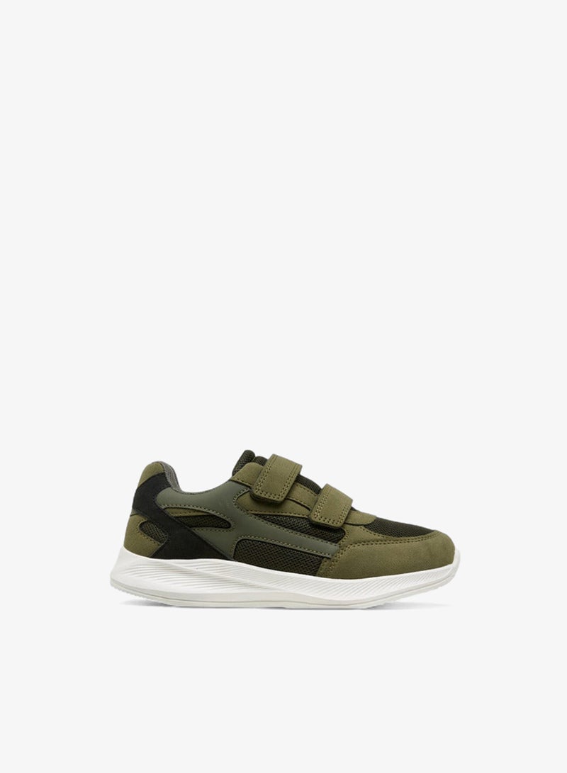 Mister Duchini Panelled Sneakers with Hook and Loop Closure - Image 1