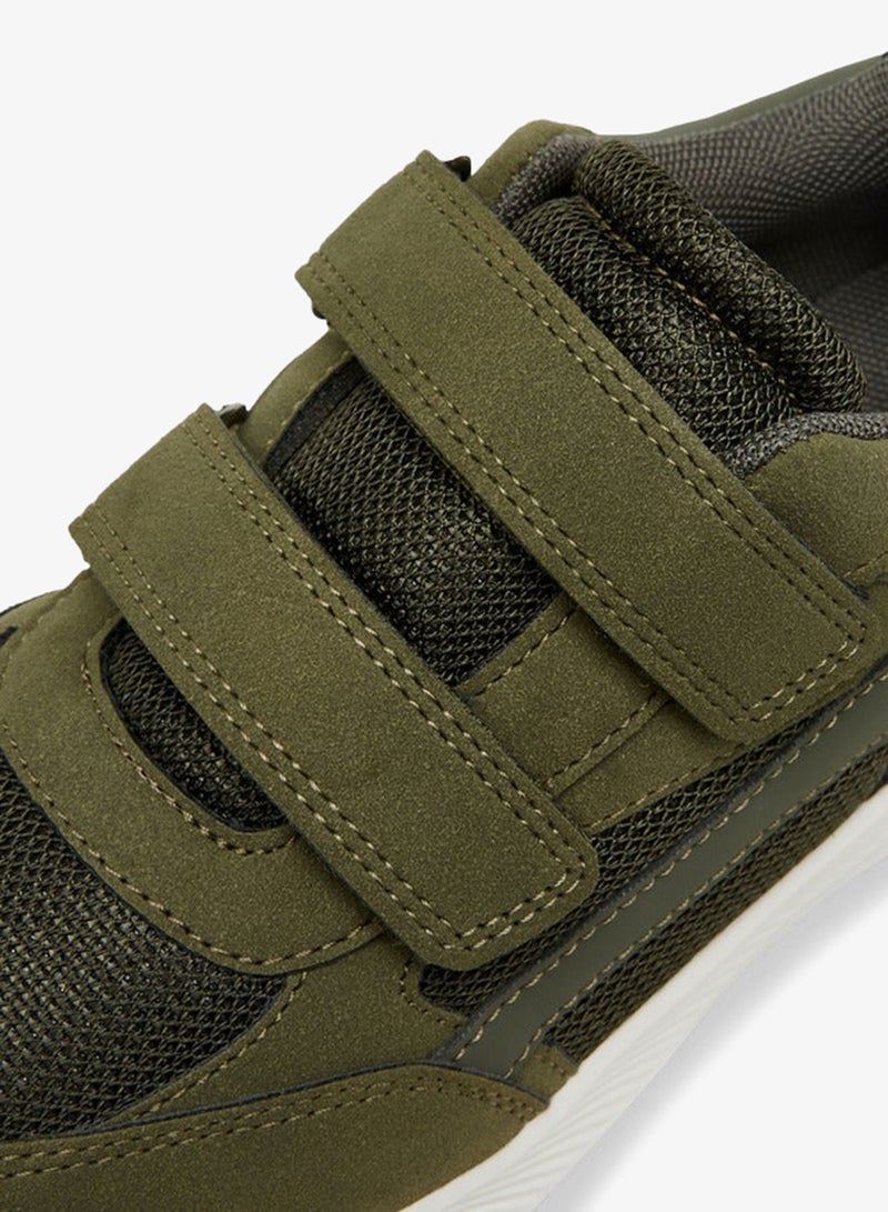 Mister Duchini Panelled Sneakers with Hook and Loop Closure - Image 4