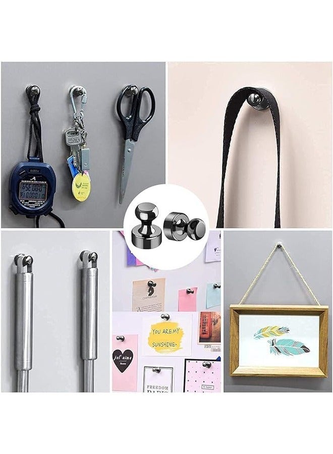 12 pcs Fridge Magnets Push Pins Mini Magnets Small Powerful Magnets Refrigerator Magnets for Kitchen, Magnetic Push Pins for Whiteboard, Fridge, Office, Classroom and Map Magnets (12pcs)  - Image 4