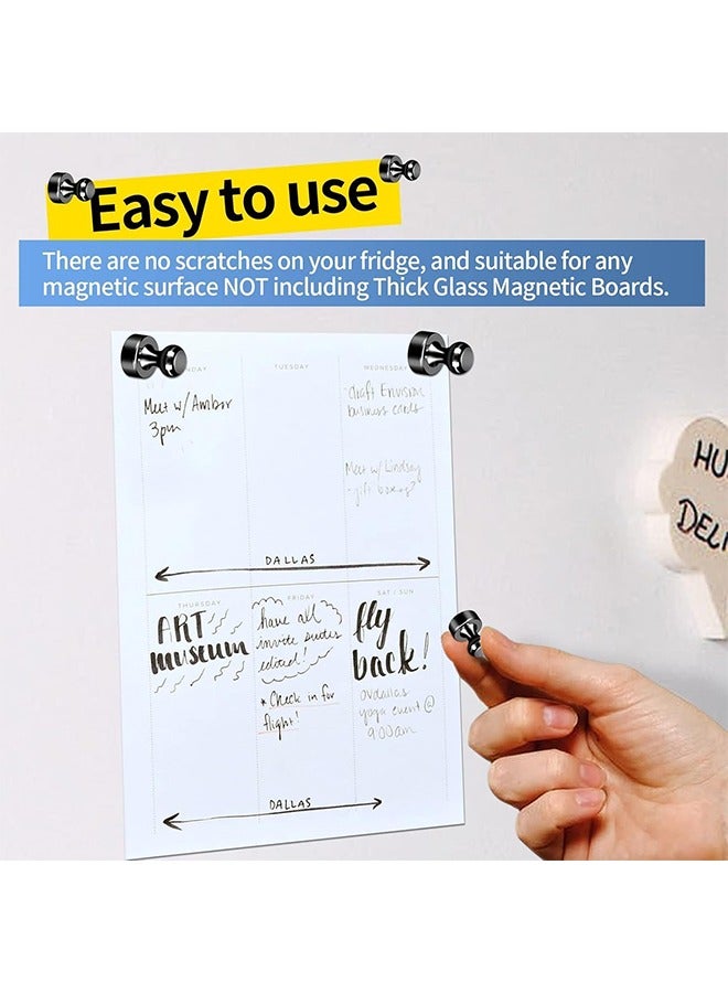 12 pcs Fridge Magnets Push Pins Mini Magnets Small Powerful Magnets Refrigerator Magnets for Kitchen, Magnetic Push Pins for Whiteboard, Fridge, Office, Classroom and Map Magnets (12pcs)  - Image 5