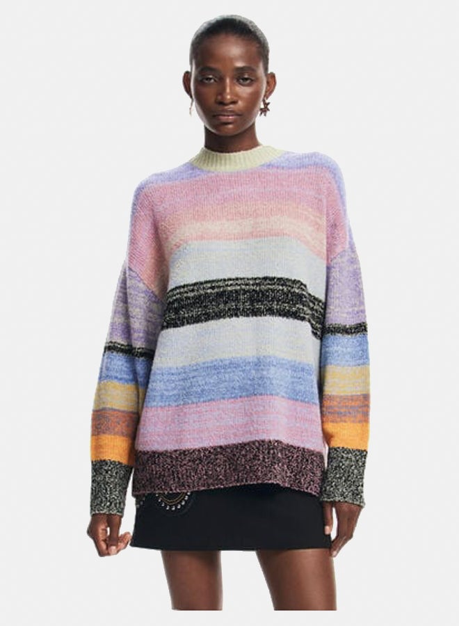 DESIGUAL Striped knit sweater  - Image 1