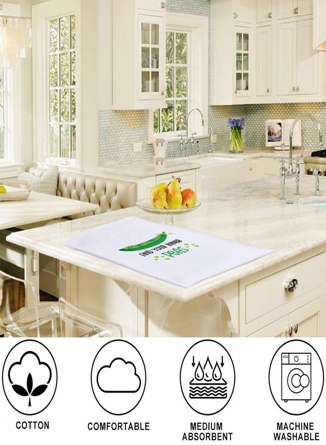 LEVLO منشفة مطبخ ليفلو للفول الضاحك هدية لعشاق البازلاء اكتشف بازلاء داخلك منشفة الأطباق خضروات منتجات البازلاء (منشفة البازلاء) - Image 3