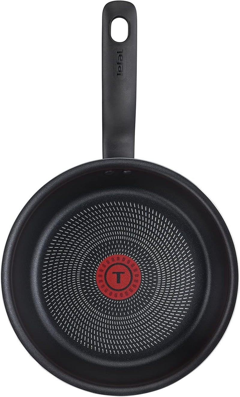 T-fal TEFAL Cookware Set of 9 PCs |Super Cook| Frypan 24 cm/Wokpan 28 cm/Stewpots 22/24 cm+lids/Spoon/Slotted Spoon/Slotted Spatula| Aluminium Non-Stick with Thermo Signal| Red | 2 Years Warranty B460S984 - Image 5