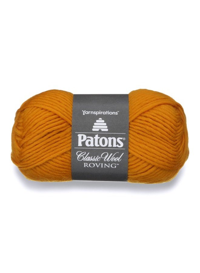 Patons Classic Wool Roving Yarn, 3.5 oz, Yellow, 1 Ball - Image 1