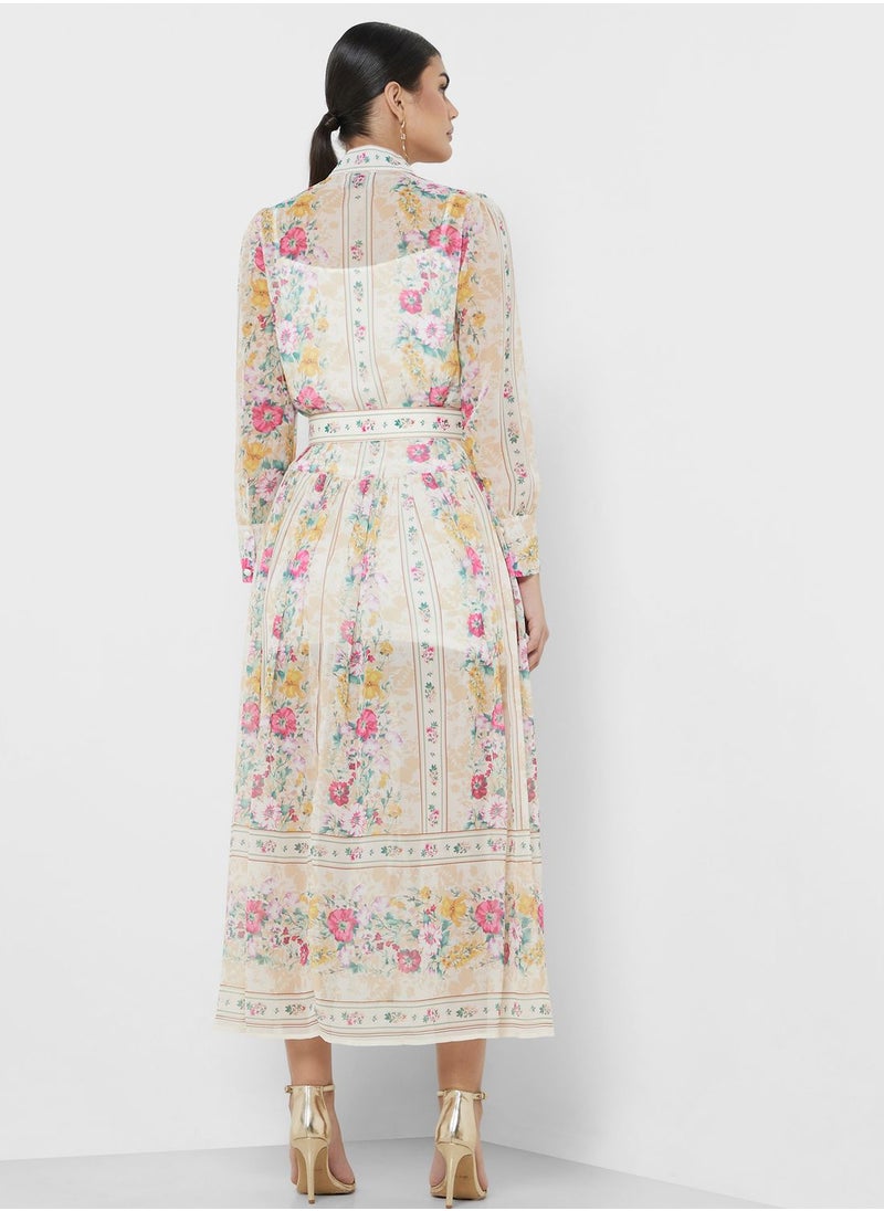 ELLA - Floral Print Dress - Image 1