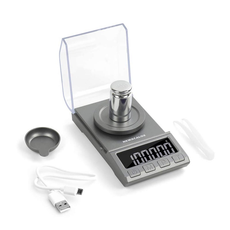 NEWACALOX Digital Milligram Scale, 100g x 0.001g NEWACALOX Reloading High Precision Jewelry Scale,Portable Jewelry Scale with... - Image 1