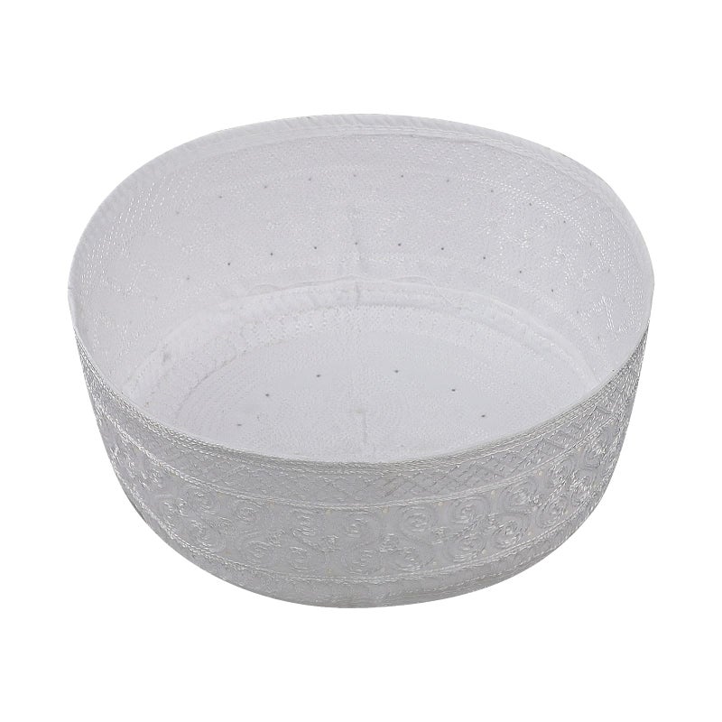 Holiberty Muslim Prayer Kufi Hat for Men Boys Islamic Beanie Skull Cap Prayer Headwear Embroidery Kofia Topi Sun Hat Ramadan Eid Gift White - Image 5