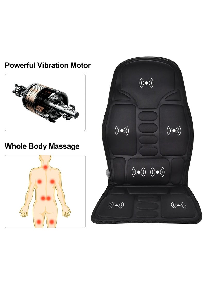 AROAQ Electric Massage Chair Pad Heating Vibrating Back Massager Chair Cushion Car Home Office Lumbar With Remote Controls  - Image 3