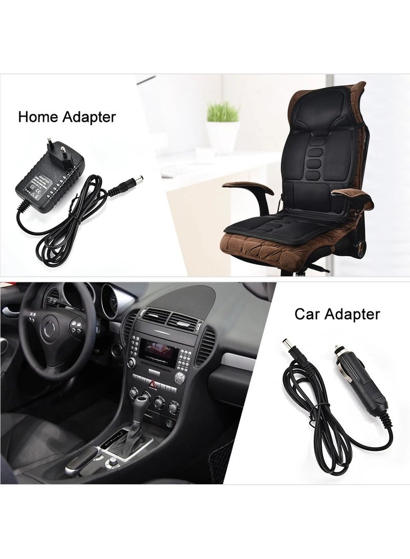 AROAQ Electric Massage Chair Pad Heating Vibrating Back Massager Chair Cushion Car Home Office Lumbar With Remote Controls  - Image 5