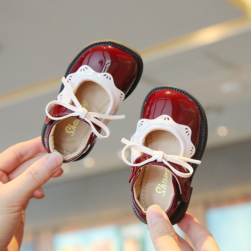 Baby Girl Shoes 1 To 2 Years Old Spring And Autum Kidsren'S Princess Shoes Baby Small Leather Shoes Breathable Non-Slip Soft Sole Toddler Shoes - Image 2