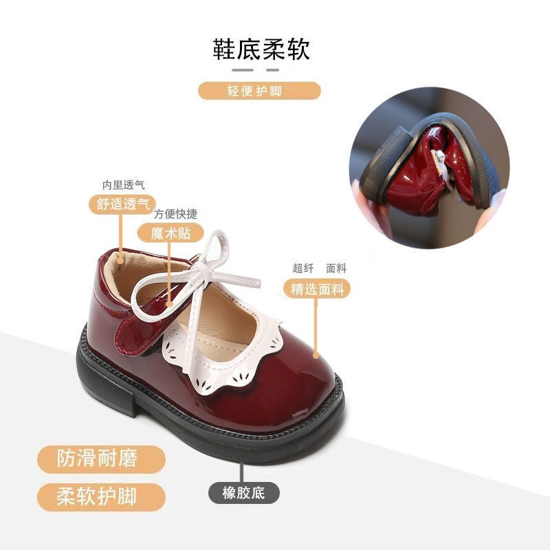 Baby Girl Shoes 1 To 2 Years Old Spring And Autum Kidsren'S Princess Shoes Baby Small Leather Shoes Breathable Non-Slip Soft Sole Toddler Shoes - Image 5