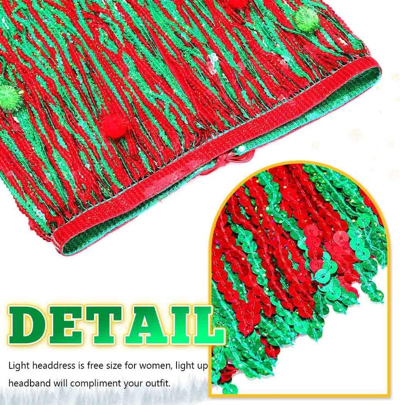 REETAN Fringe Sequin Skirt Belly Dance Sparkly Rave Skirts for Women - Image 3