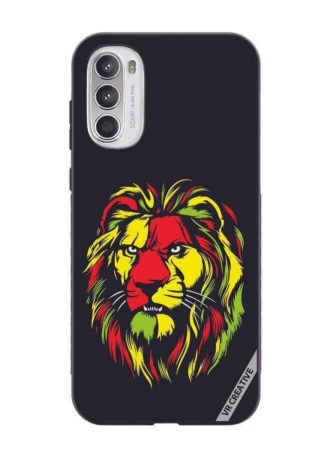 VR CREATIVE Protective Case Cover For Motorola Moto G82 Lion Design Multicolour - Image 1