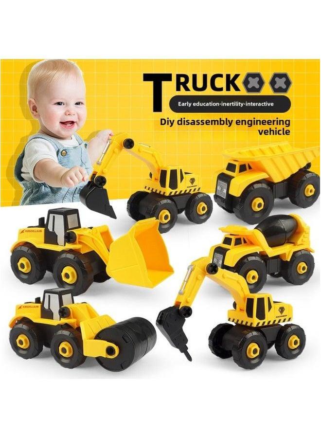 Hot-selling Educational Toy Car DIY Police Assembly Engineering Assembling Aircraft Archaeological Dinosaur Toy-Color:Green Off-road 【boxed】】 - Image 4