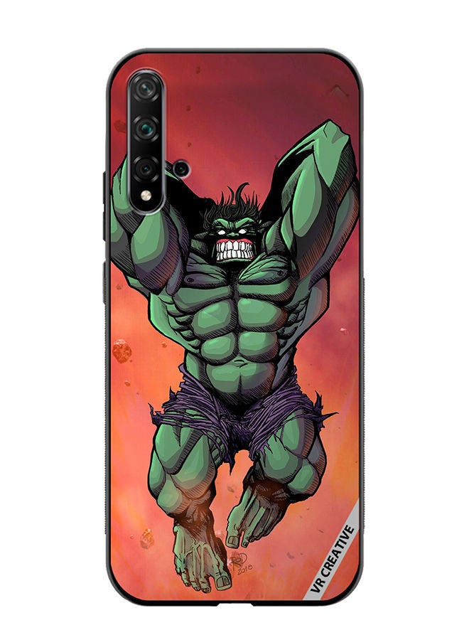 VR CREATIVE Protective Case Cover For Huawei Nova 5T Hulk Angry Design Multicolour - Image 1