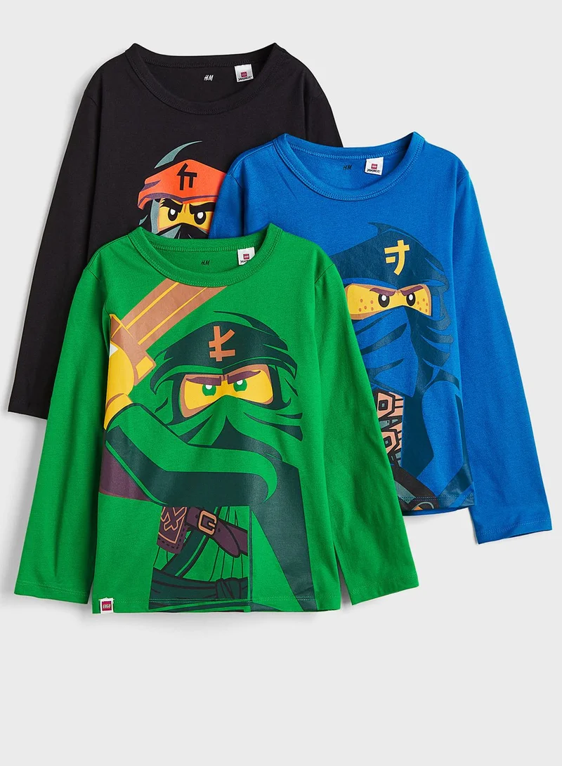 H&M Kids 3 Pack Printed T-Shirt