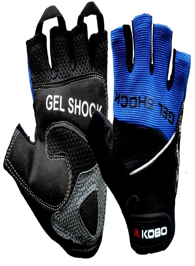 Kobo WTG-04 Gym Gloves, Large (Blue) - Image 2