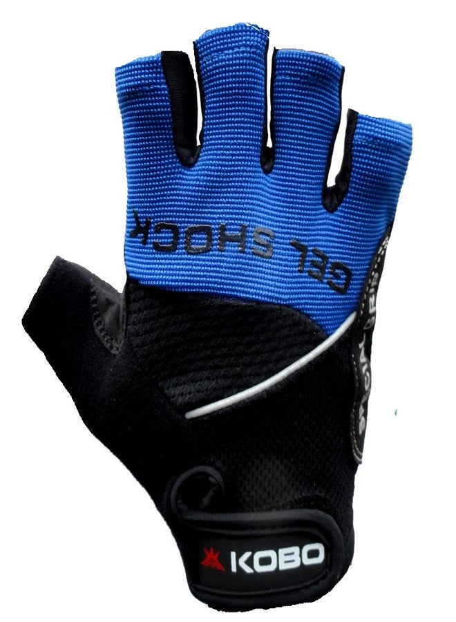 Kobo WTG-04 Gym Gloves, Large (Blue) - Image 3