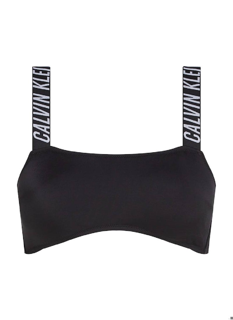 CALVIN KLEIN Women's Bandeau Bikini Top - Intense Power - Nylon, Black  - Image 2