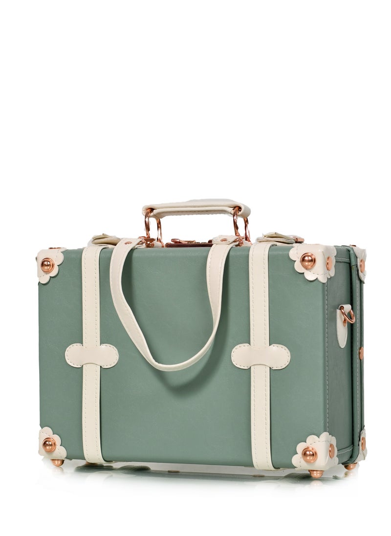 MORANO - Classic Morano leather travel bags three pieces with rotating wheels and a safety lock - Image 1