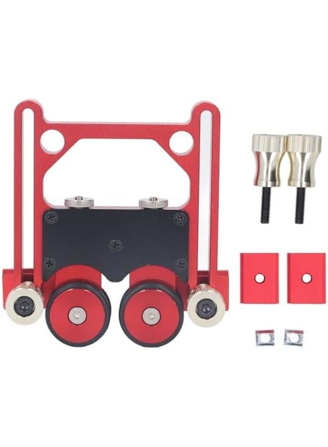 Double Wheel Aluminum Alloy Table Saw Roller Sliding Guide Board Secure Fixing Easy Installation - Image 2
