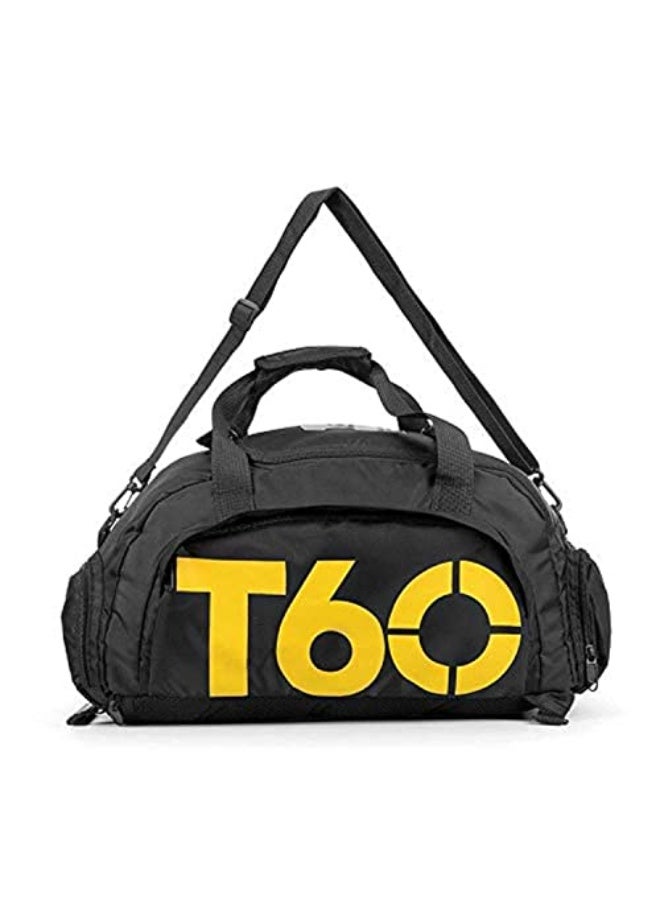 SKEIDO Sports Bags T60 Gym Bag Black and Yellow