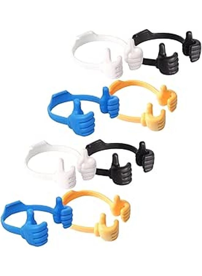 8 Pcs Multi Color Thumb Gesture Phone Holder Tablet Stand Portable Desktop Display Rack - Image 1