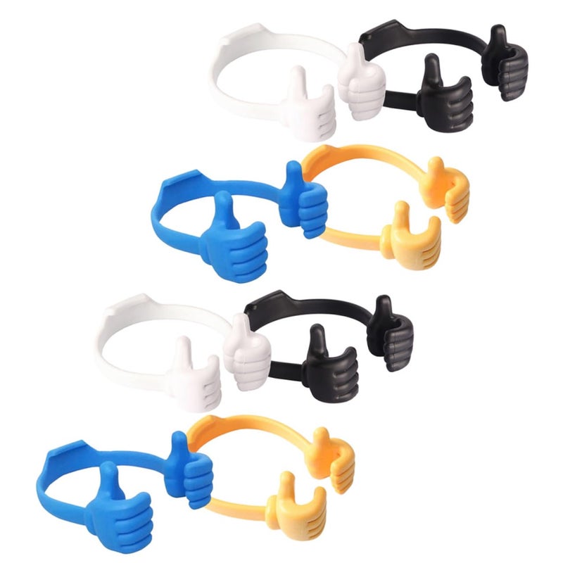 8 Pcs Multi Color Thumb Gesture Phone Holder Tablet Stand Portable Desktop Display Rack - Image 2