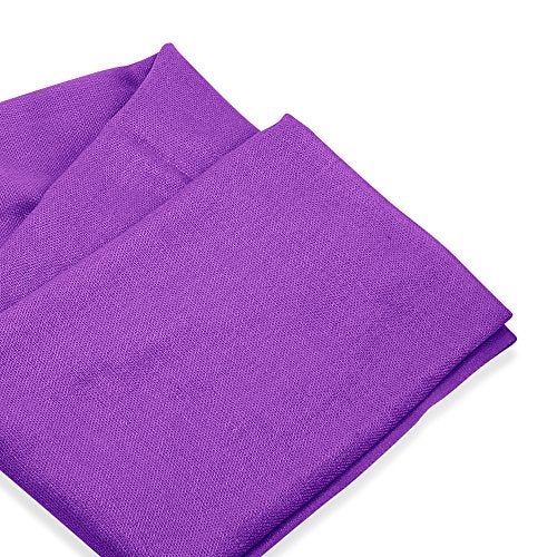 GEARONIC Soft Pashmina Scarf for Women Shawl Wrap Scarves Lady Women's Scarfs in Solid Colors - Purple - Image 3