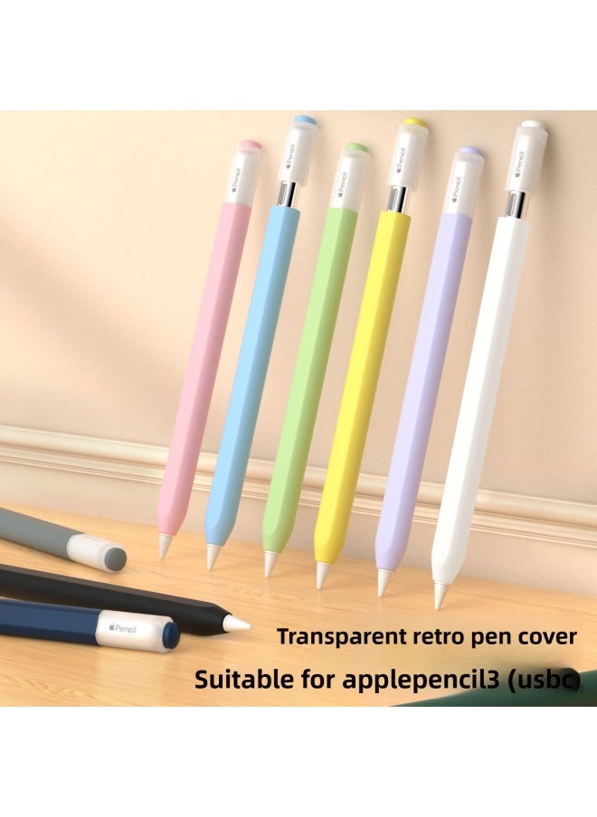 ماركة غير محددة - تنطبق على قلم Apple Pencil USB-C لحافظة القلم الشفافة لقلم Apple 3 Generation حافظة حماية متقدمة للتحسس - اللون: أزرق سماوي - الطراز المطبق: لقلم Apple Pencil Usb-c - Image 1