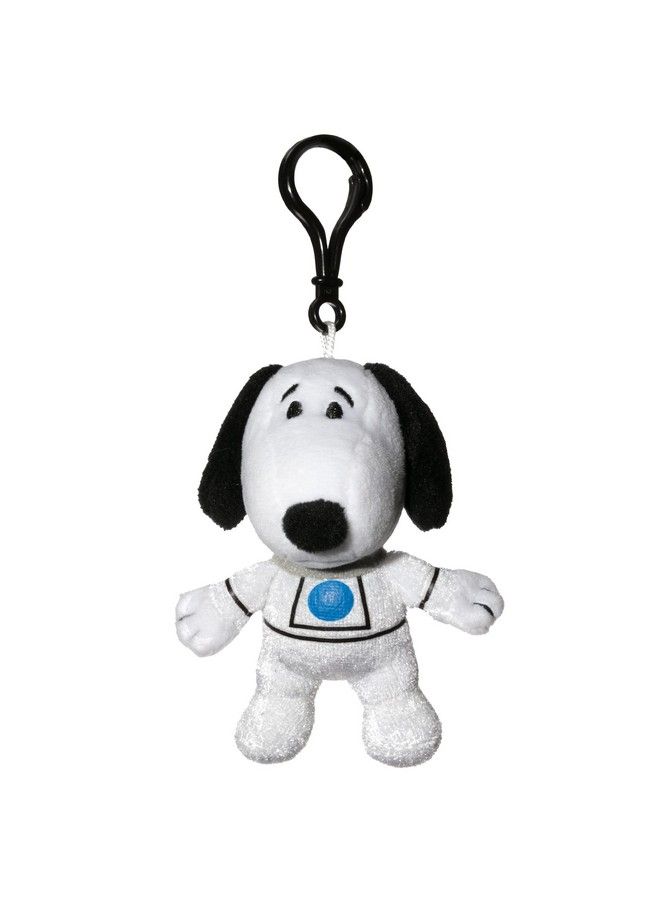 JINX Snoopy In Space Snoopy In White Astronaut Suit Clipsters Toy 4In Plush Hangers From Apple Tv+ Series For Fans Ages 3+ - Image 2