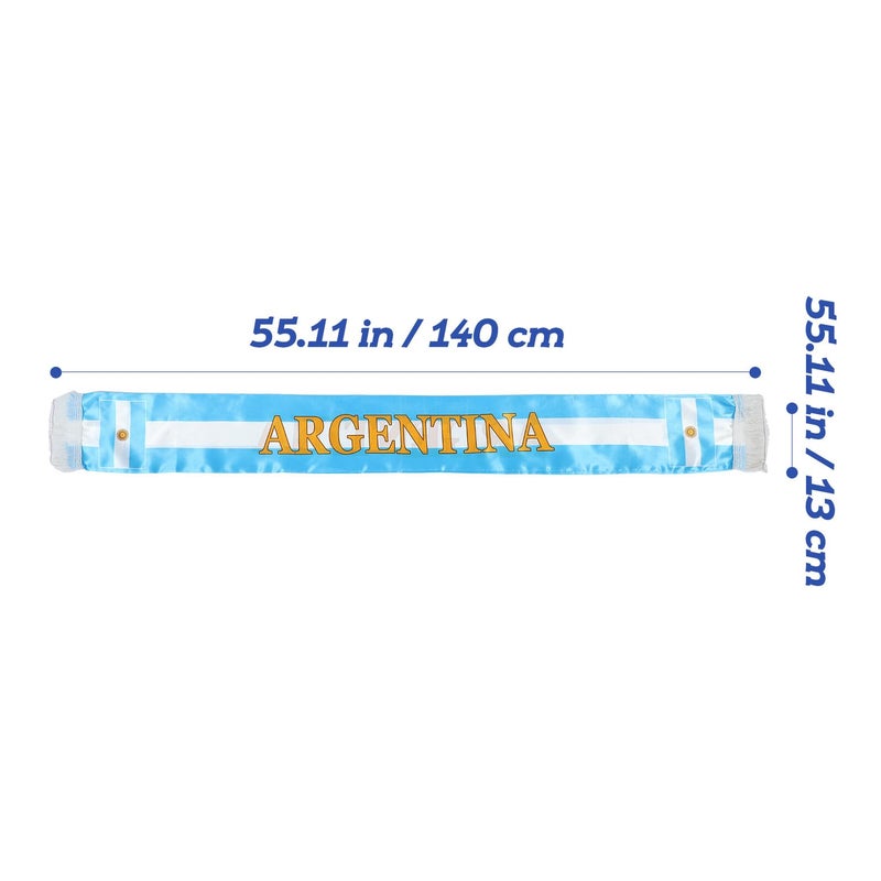 2 Pack Bright Color Knit Soccer Scarves For Football Fans Game Day Cheering Accessories - Image 3