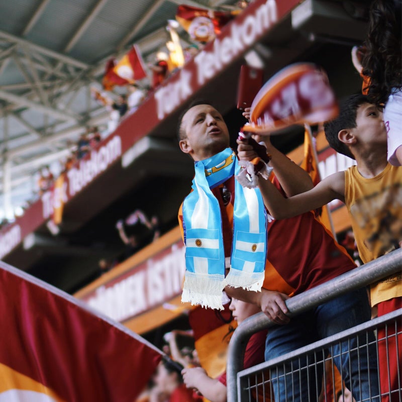 2 Pack Bright Color Knit Soccer Scarves For Football Fans Game Day Cheering Accessories - Image 5