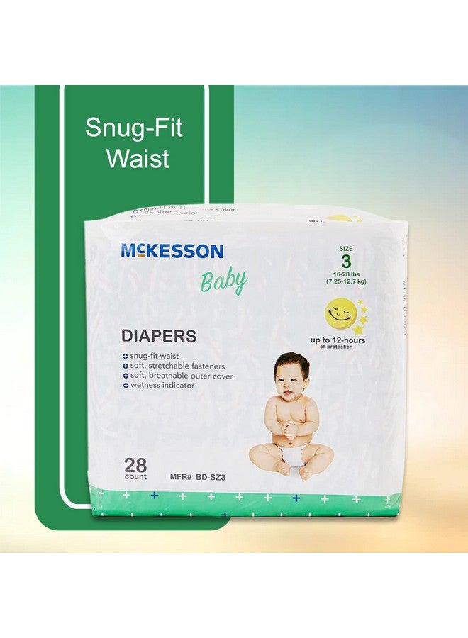McKesson Size 3 Baby Diapers, 16 to 28 lbs, 28 Count, 1 Pack - Image 5