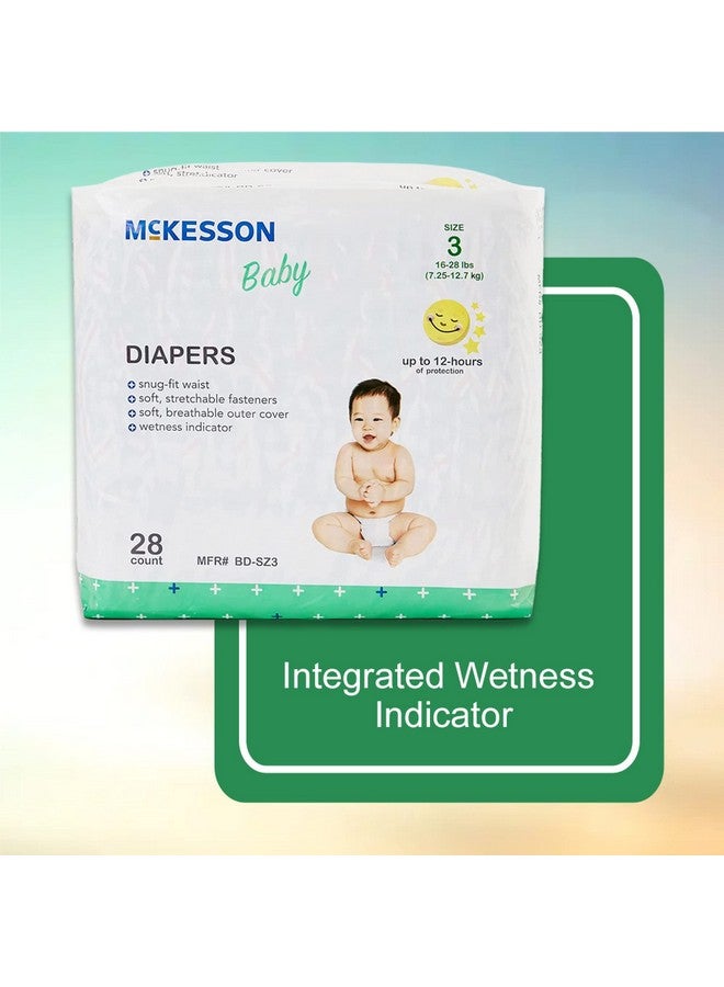 McKesson Size 3 Baby Diapers, 16 to 28 lbs, 28 Count, 1 Pack - Image 3
