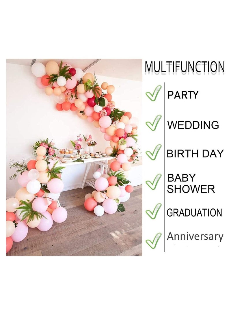 JOLLITY LLC طقم قوس البالونات 300 نقطة من الغراء الفائق وشرائط إكليل البالونات الأقوى بطول 50 قدمًا وأدوات ربط البالونات وشريط عيد ميلاد سعيد مناسب لحفلات الذكرى السنوية للزفاف وحفلات استقبال المولود (29 قطعة) - Image 4