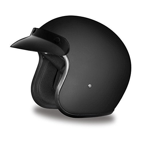 Daytona Helmets Retro 34 Open Face Motorcycle Helmet Vintage Style DOT Approved Helmet for Men Women Lightweight Adjustable Fit Removable Visor Bike Moped Chopper Scooter Helmet - Image 1
