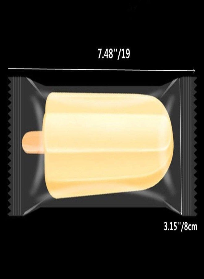 Weilan Ice Popsicles Bags Thick Frozen Pops Ice Cream Plastic Wrappers for Candy Food Grade Hot Sealing Packing Containers (200Pcs ,Clear) - Image 3