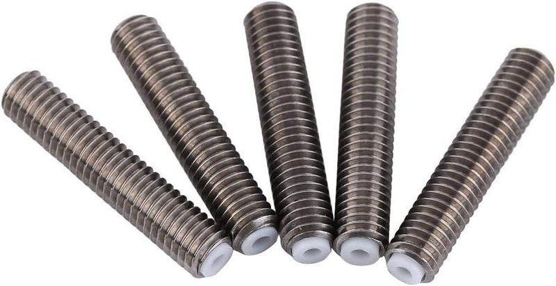 klarako Stainless Steel Nozzle Throat, M6 x 30mm 5Pcs 1.75mm Throat Tube Accessory 3D Printer Extruder Hot End - Image 4