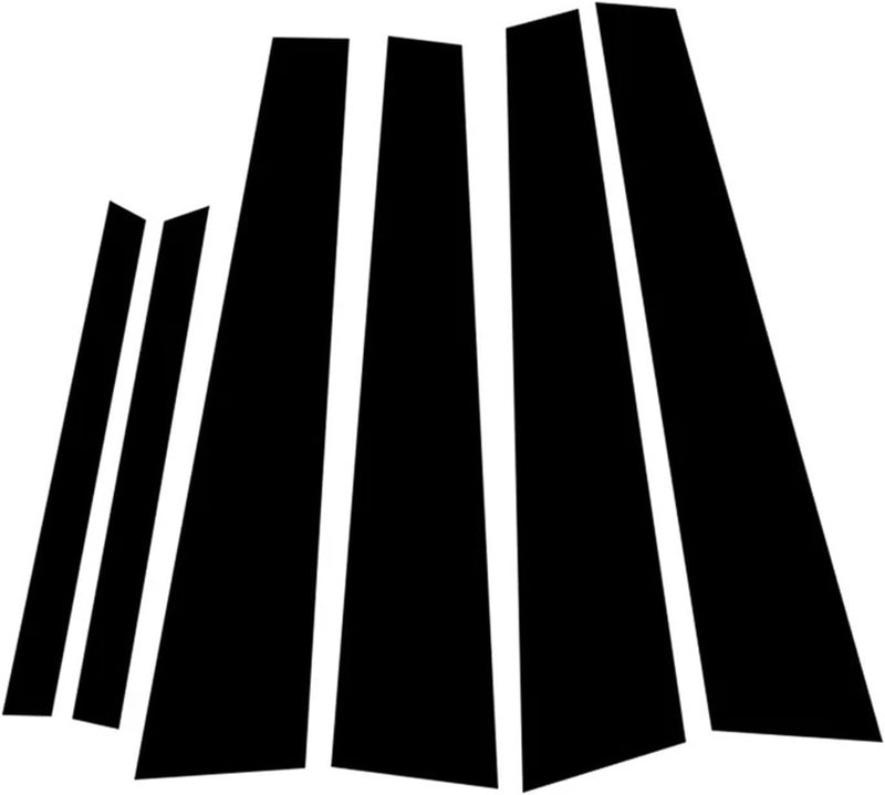 DEMULAX 6Pcs Car Pillar Posts Trims for Mercedes-Benz S-Class - Image 1