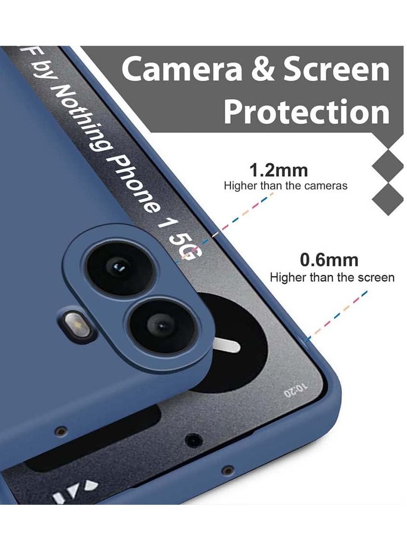 BORTONY Nothing CMF Phone 1 Case Silky-Soft Touch Liquid Silicone Nothing CMF 1 Cover Anti Scratch Slim Fit Flexible Shockproof Protective Case for Nothing CMF Phone 1 - Image 3