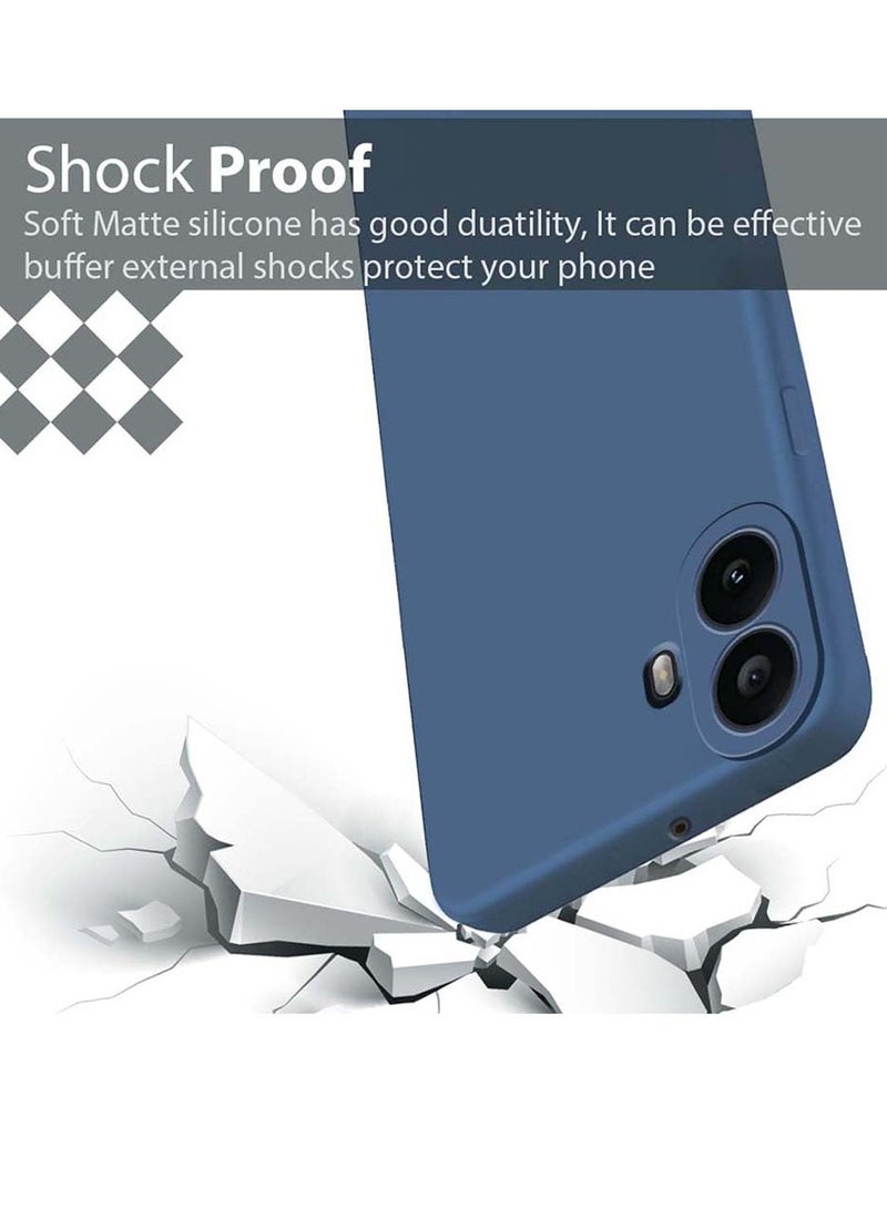 BORTONY Nothing CMF Phone 1 Case Silky-Soft Touch Liquid Silicone Nothing CMF 1 Cover Anti Scratch Slim Fit Flexible Shockproof Protective Case for Nothing CMF Phone 1 - Image 5
