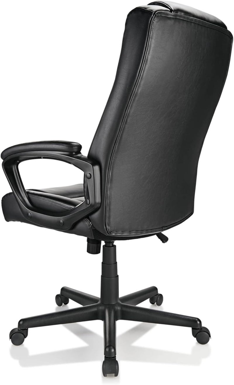 Realspace Hurston Bonded Leather HighBack Executive Office Chair Black BIFMA Compliant - Image 5
