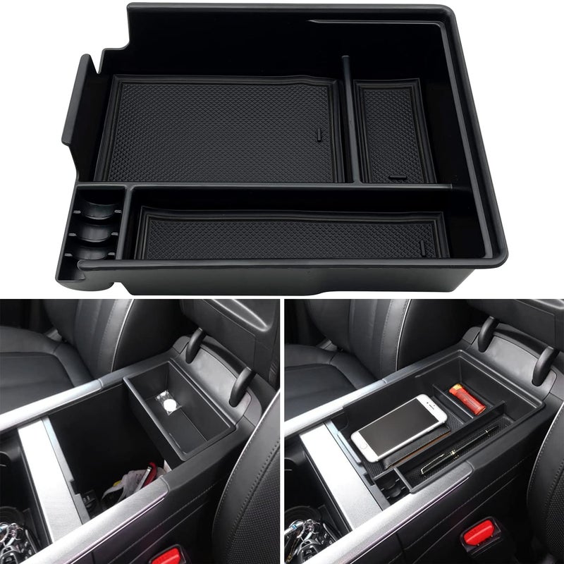 EVTIME Center Console Organizer Compatible with Hyundai Palisade 2022 2021 2020 Accessories Black